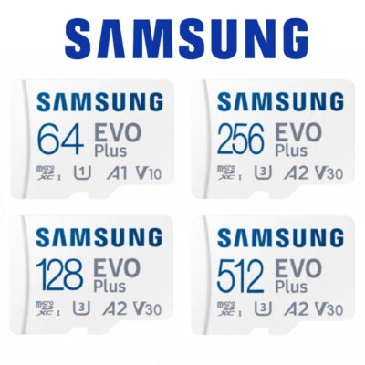 Samsung EVO Plus Micro SD Card 32GB 64GB 128GB 256GB 512GB Class 10 TF Card Lot - Image 1 of 4