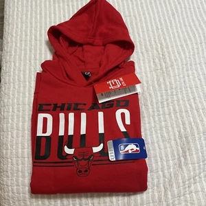 NBA Chicago Bulls Red hoodie Sweatshirt Red Hoodie Size 18-20 NWT - Picture 1 of 12
