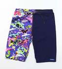 Maru Mens Multicoloured Geometric Polyester Sweat Shorts Size 26 in L8 in Regula