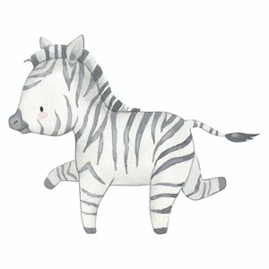 Zebra Baby Shower Cardboard Cutout | Life Size Cardboard Cutout | 99cm x 125cm - Picture 1 of 4
