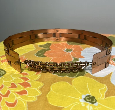 Cinturón de cobre Renoir vintage años 50 25” XS Foto 1 de 4