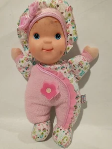 Lullabye Baby Baby's First Doll Soft Body Pink Bow Flower Musical 12" - Picture 1 of 5