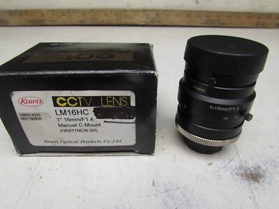KOWA LM16HC, LENTE, 1", 16mm/F1.4, MONTAJE C, PT#- HR977NCN-3H, ¡NUEVO EN CAJA! ¡HAZ OFERTA! Foto 1 de 4