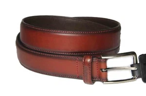 Cinturón de vestir Olimpo España de cuero sangre de buey para hombre hecho a mano talla 36 - Imagen 1 de 2