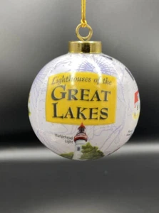 Lighthouses Of The Great Lakes Christmas Ornament - Picture 1 of 10