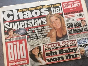 BILDzeitung 05.02.2003 Februar 5.2.2003 Geschenk Daniel Kübelböck - Picture 1 of 2