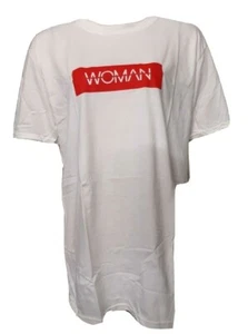 NEW Boohoo Evie Woman T-Shirt, White UK 14 - Picture 1 of 5