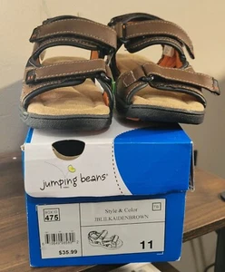 JUMPING BEANS Brand Sandals Boys Toddler Size 11m NEW - Picture 1 of 6