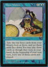 Three Wishes Visions PLD Blue Rare MAGIC GATHERING CARD (ID# 214519) ABUGames