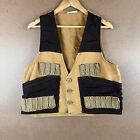 VTG 70s 80s Red Head Canvas Two-Tone Hunting Vest S USA
