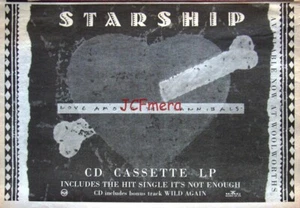 STARSHIP; Love Among the Cannibals Album, Music ADVERT PRINT - Original 1989 Ad - Imagen 1 de 1