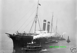 Reprint Photo Of U.S.S. City of New York Passenger Ocean Liner Steamship, 1914 - Picture 1 of 1
