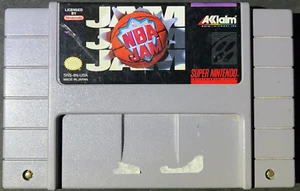 NBA Jam (Nintendo SNES, 1994) Video Game Authentic Cartridge Only - Picture 1 of 3