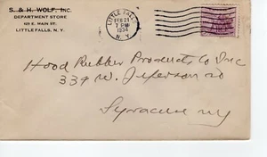 S & H WOLF, INC, LITTLE FALLS, NY  1934 FDC7956 - Picture 1 of 1