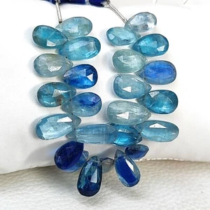 Natural Tanzania Blue Kyanite Gem 11x7 to 14x8 mm Size Faceted Pear Briolette - Picture 1 of 7
