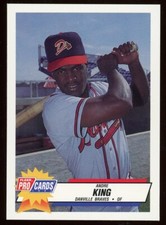 1993 Fleer Pro Cards Danville Braves ANDRE KING RC BRAVES JAMAICA