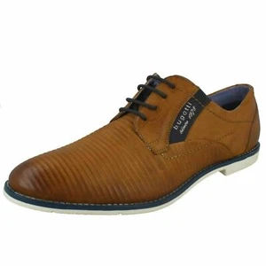 BUGATTI 313-11117-3500 Scarpa elegante stringata da uomo in pelle brunita - Foto 1 di 9
