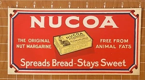 INK BLOTTER~NUCOA NUT MARGARINE OLEOMARGARINE~PACKAGE~WOMAN & CHURN MAKES NUCOA - Imagen 1 de 2