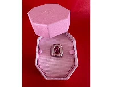 Anel de coquetel Swarovski Dulcis rosa corte almofada 5609726 tamanho 60 novo + bolsa de presente❤️ - Imagem 1 de 4