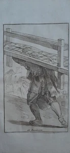 Annibale Carracci." Le arti di Bologna " 1760 acquaforte "BECCAMORTO" - Imagen 1 de 4