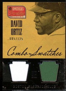 David Ortiz Card 2013 Panini America's Pastime Combo Swatches #19 