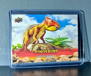 2015 Upper Deck Dinosaurs Leptoceratops Extinction Red Parallel #25 Card - Picture 1 of 2