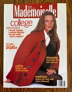 Mademoiselle Magazine August 1993 Kate Moss RIVER PHOENIX Krissy Taylor MADONNA - Picture 1 of 10