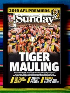 Framed 2019 RICHMOND TIGERS AFL Premiers Poster - 45cm x 32cm x 3cm - Picture 1 of 3