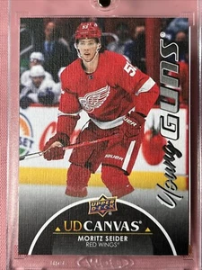 Upper Deck 2021-22 BLACK CANVAS YOUNG GUNS MORITZ SEIDER #C361 RC ROOKIE SSP... - Picture 1 of 8