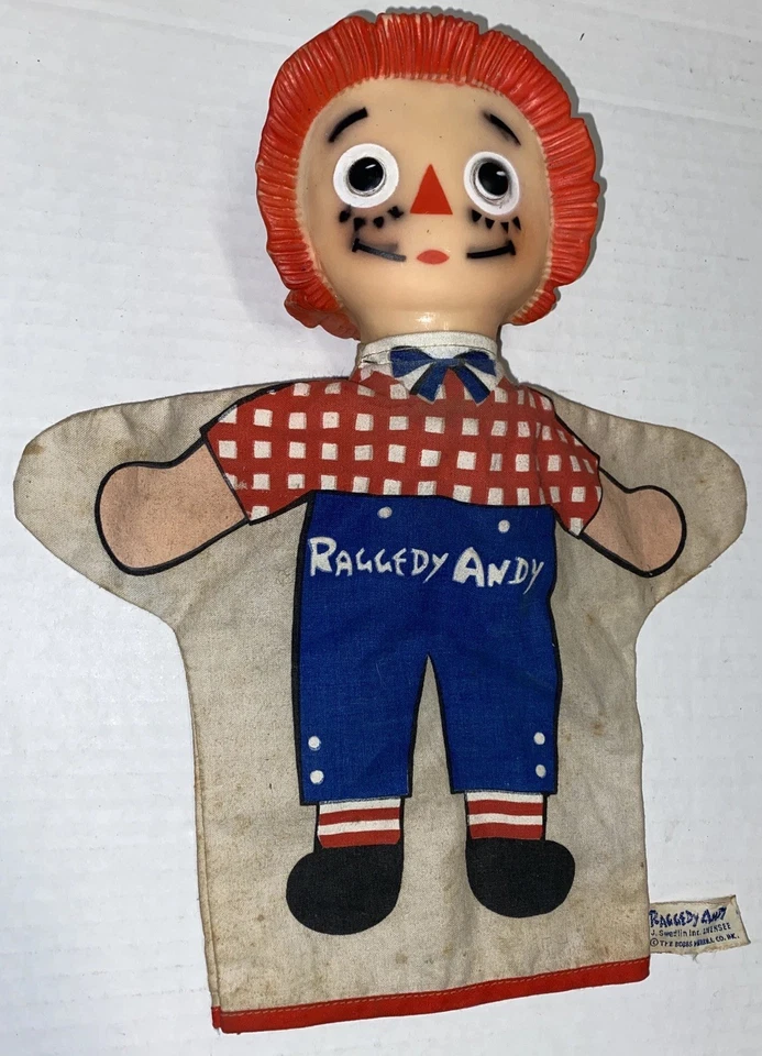 Necesita limpieza Raggedy Andy juguete de colección marioneta Gund Swedlin utilería Foto 1 de 4