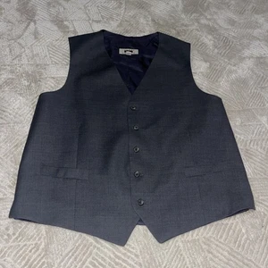 Joseph Abboud Traje a Medida Chaleco Hombre Lana Seda Gris 6 Botones XXL 2XL - Imagen 1 de 9