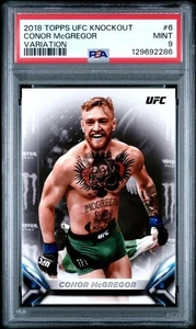 2018 Topps UFC Knockout Image Variation SSP Conor McGregor #6 Horizontal PSA 9 - Bild 1 von 2