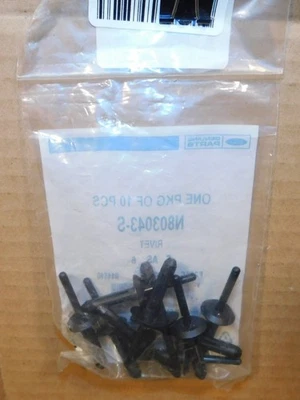 1985-1993 Mustang Front License Plate Frame Rivet  10 of N803043-S OEM New - Image 1 of 3