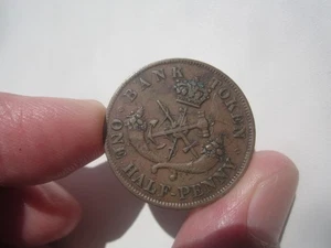 Medio centavo del Alto Canadá 1852 - Imagen 1 de 2