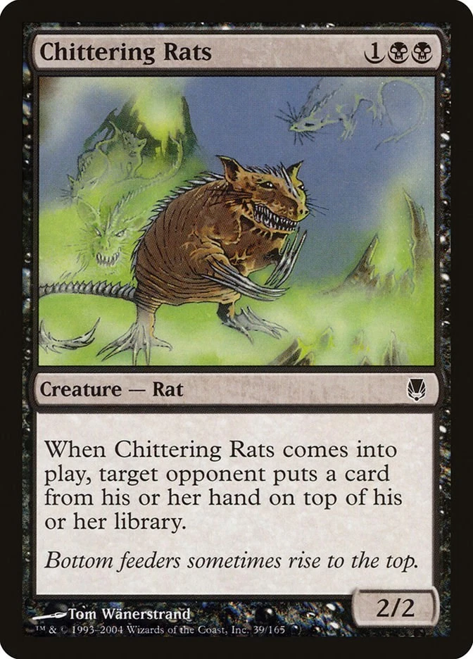 Chittering Rats 39 LP Normal Darksteel MTG EN - Image 1 of 1