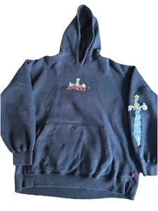 Vintage Rare 90s JNCO Jeans Dragon Hoodie Men’s Size Large Skate Y2K Surf - Picture 1 of 8