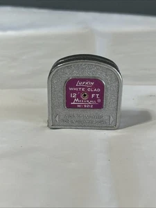 Nastro Mezurall Vintage Lufkin Bianco Rivestito 12' Misura W-9212 Scatola AE - Foto 1 di 3
