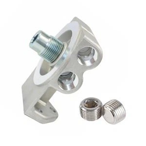 Aluminum 24770 Diesel Fuel Filter Remote Mount Base For CAT 1R-0749 1R-0750 - Foto 1 di 10