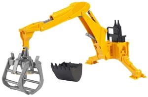 BRUDER,Excavator and grapple on Hydraulic arm Scale: 1/16, 1/16, BRU2338 - Picture 1 of 1