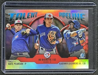 BO BICHETTE VLADIMIR GUERRERO JR. PEARSON 2019 BOWMAN CROMO TALENTO PIPELINE RC Foto 1 de 2