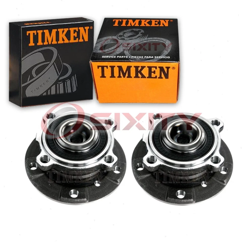 Conjunto de buje de cojinete de rueda delantera Timken de 2 piezas para BMW 535i lr 2008-2010 Foto 1 de 4
