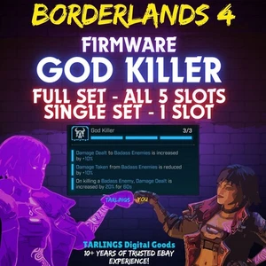 Borderlands 4 (BL4) 🎉 GOD KILLER - RANURAS PARA ARTÍCULOS DE FIRMWARE ✨ TODAS LAS 5 o CUALQUIER 1 ✨ - Imagen 1 de 6
