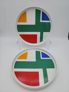 RARE Block Germany FUN / Chromatics Salad Plates Set of 2 #52222 7 1/2” - Picture 1 of 5