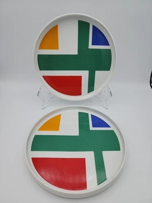 RARE Block Germany FUN / Chromatics Salad Plates Set of 2  #52222 7 1/2” - Image 1 of 4