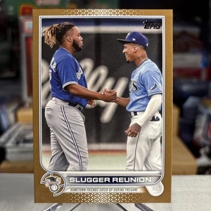 Vlad Guerrero Jr & Wander Franco 2022 Topps Slugger Gold RC SSP /2022 ⭐️ COMME NEUF - Photo 1/4