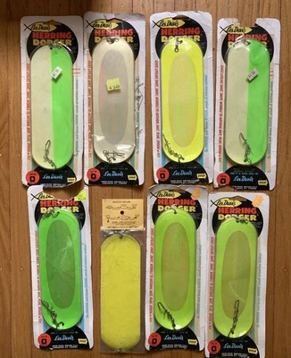 De Colección Les Davis Arenque Dodgers Talla 0 **NUEVO** (LOTE DE 8) Verde Amarillo Nuevo Sellado Foto 1 de 4