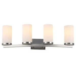 Design House 589168 Desta 4 Light 30"W Bathroom Vanity Light - Nickel - Picture 1 of 7