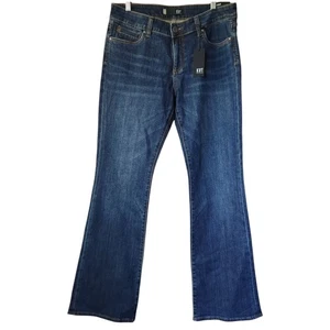 Kut From The Kloth Natalie Mid Rise Boot Cut Blue Denim Jeans Damengröße 10 - Bild 1 von 8