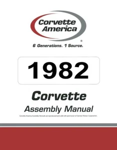 Chevrolet Corvette 1982 manual de montaje libro instrucciones de reconstrucción ilustraciones - Imagen 1 de 1