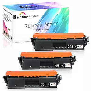 3x 051 CRG-051 Toner Cartridge for Canon imageCLASS LBP162dw MF267dw MF269dw - Picture 1 of 4